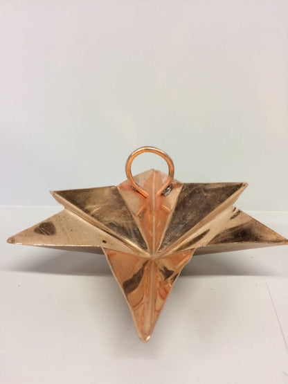 This is an image of 6 Pointed Copper Tree Topper.