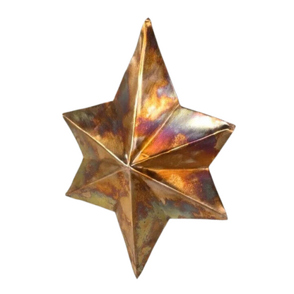 This is an image of 6 Pointed Copper Tree Topper.