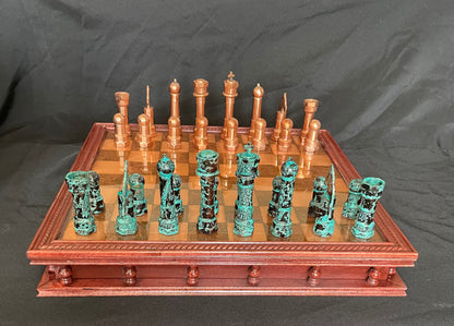 An image of a Copper Rosewood Chess Set.