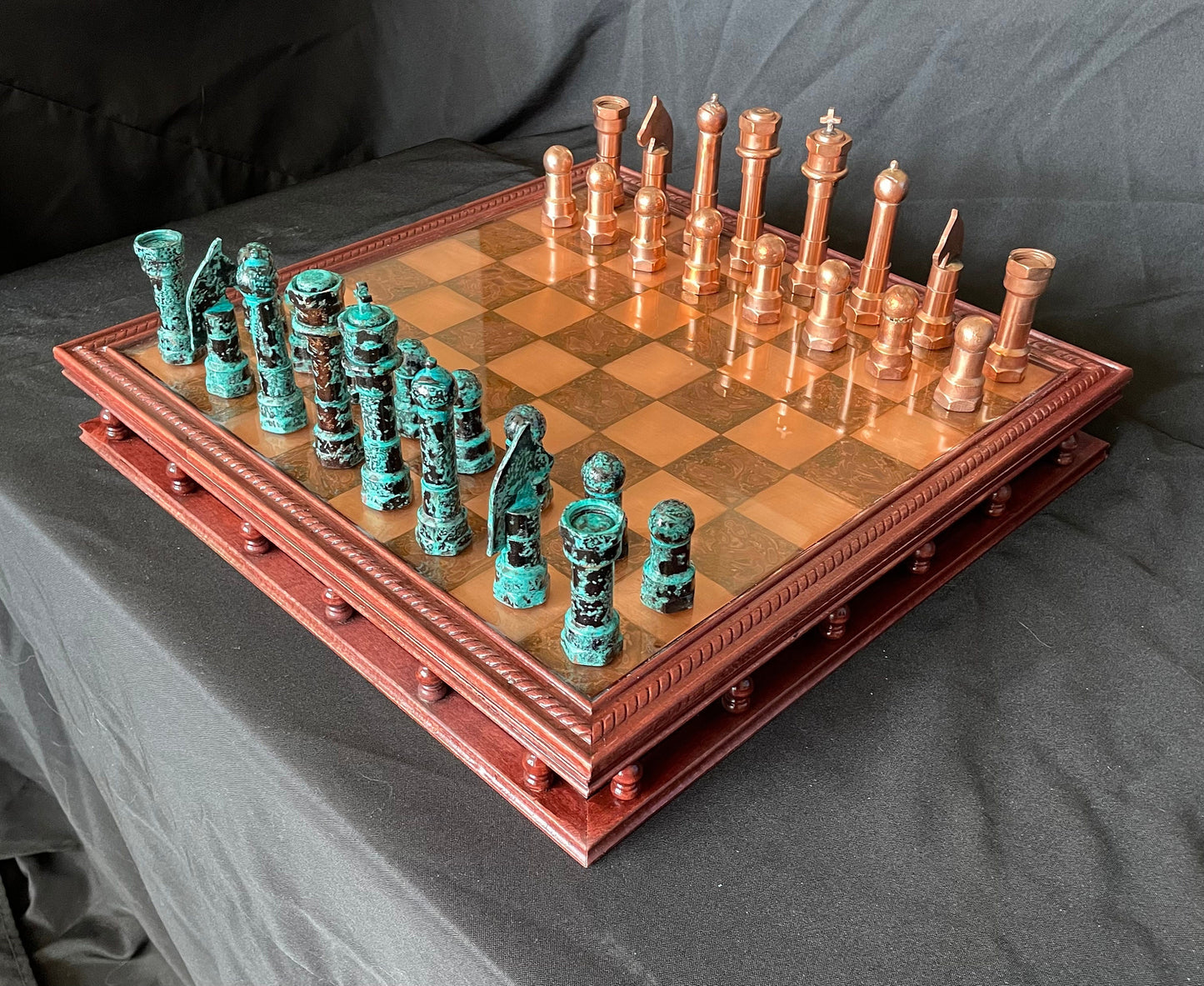 An image of a Copper Rosewood Chess Set.