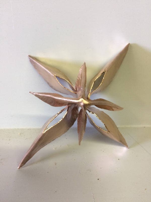 Copper 8 Point Star Ornament and Tree Topper