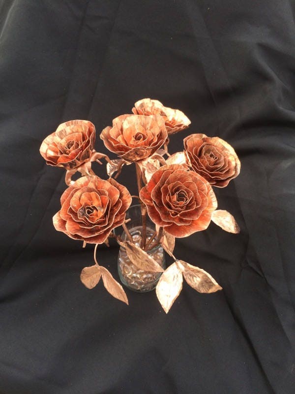 Copper Bouquet of Roses