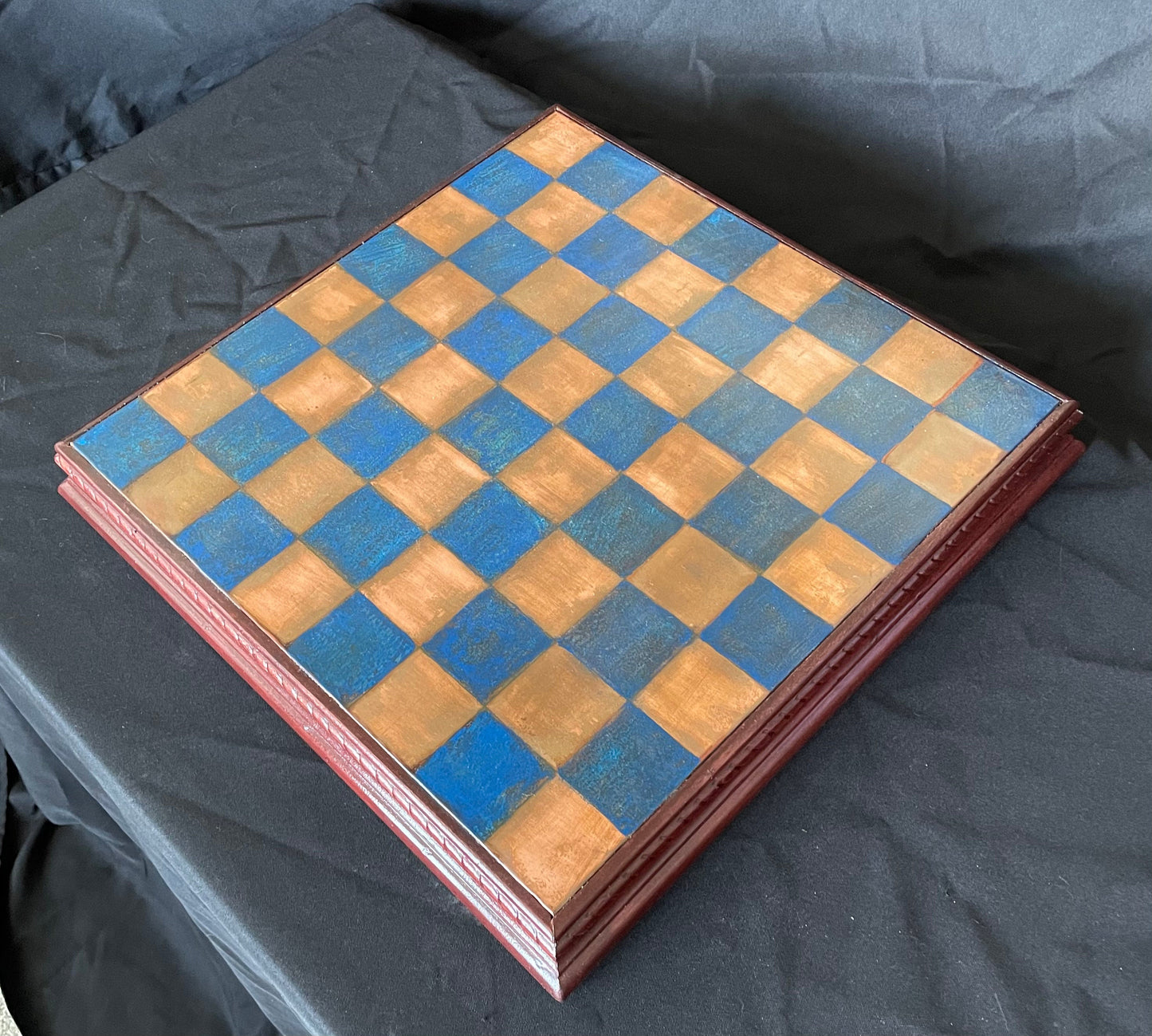 Ice Blue Copper Chess Set